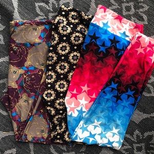 LulaRoe Tall & Curvy Leggings (3 pairs bundle)